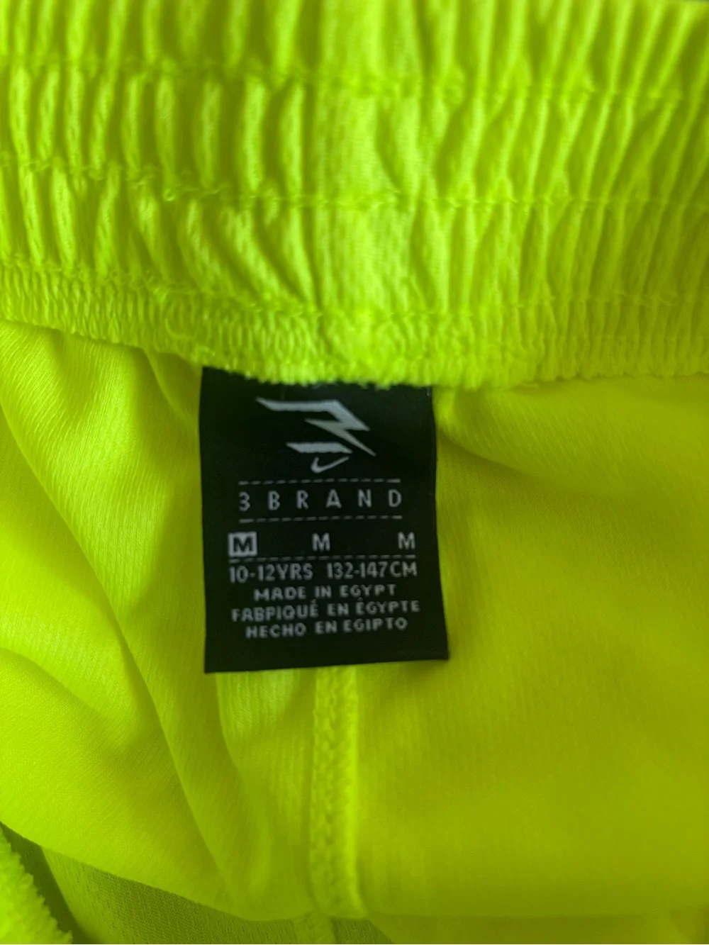 Nike boys Neon Yellow Performance Shorts
